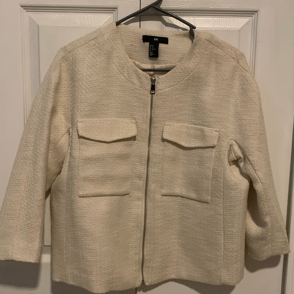 H&M Tweed jacket cream